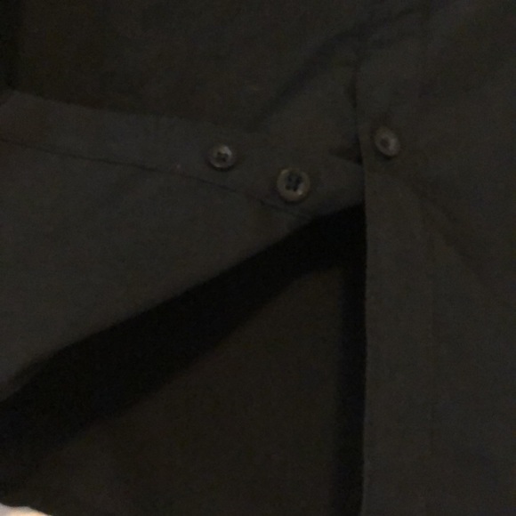 Sovereign Code big boys medium size 10-12 solid black button down shirt - Picture 5 of 11